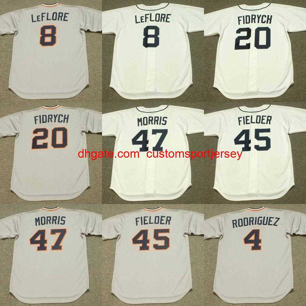 

baseball 4 AURELIO RODRIGUEZ 7 TOM VERYZER 8 RON LeFLORE 20 MARK FIDRYCH 45 CECIL FIELDER 47 ACK MORRIS B