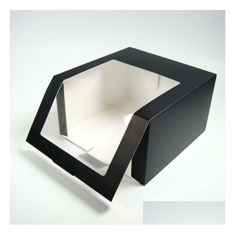 

Packing Boxes 100Pcs Paper Hat Box With Pvc Window Baseball Cap Beret Party Gift Packaging Sn4785 Drop Delivery Office School Busine Dhwvb