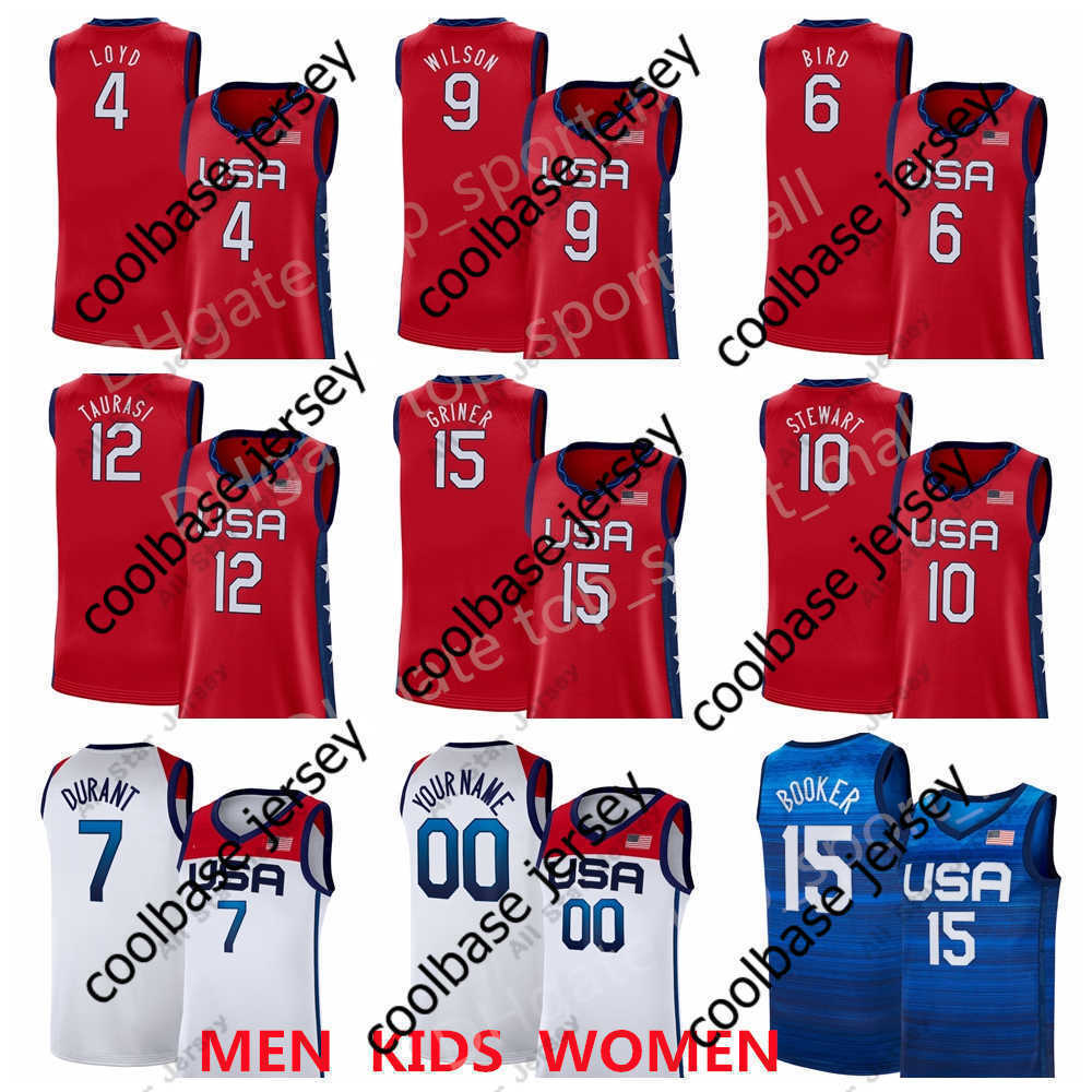 

Basketball Jerseys Women US Basketball Summer 15 Brittney Griner Jersey 10 Breanna Stewart 4 Jewell Loyd 9 A'ja Wilson 6 Sue Bird 12 Diana, White