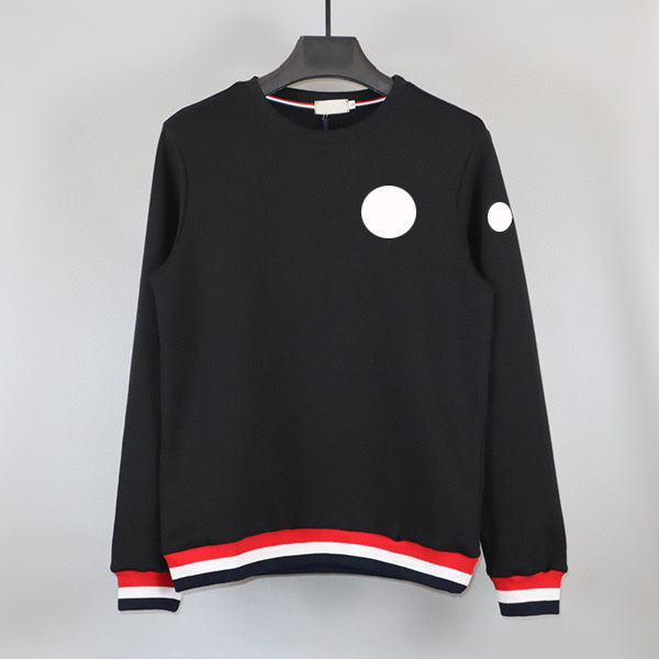 

Chest Embroidery mens sweatshirt Free Transportation Bottom Color Stripe men hoodie Arm Logo sweatshirts sweater Size M--XXL, Black