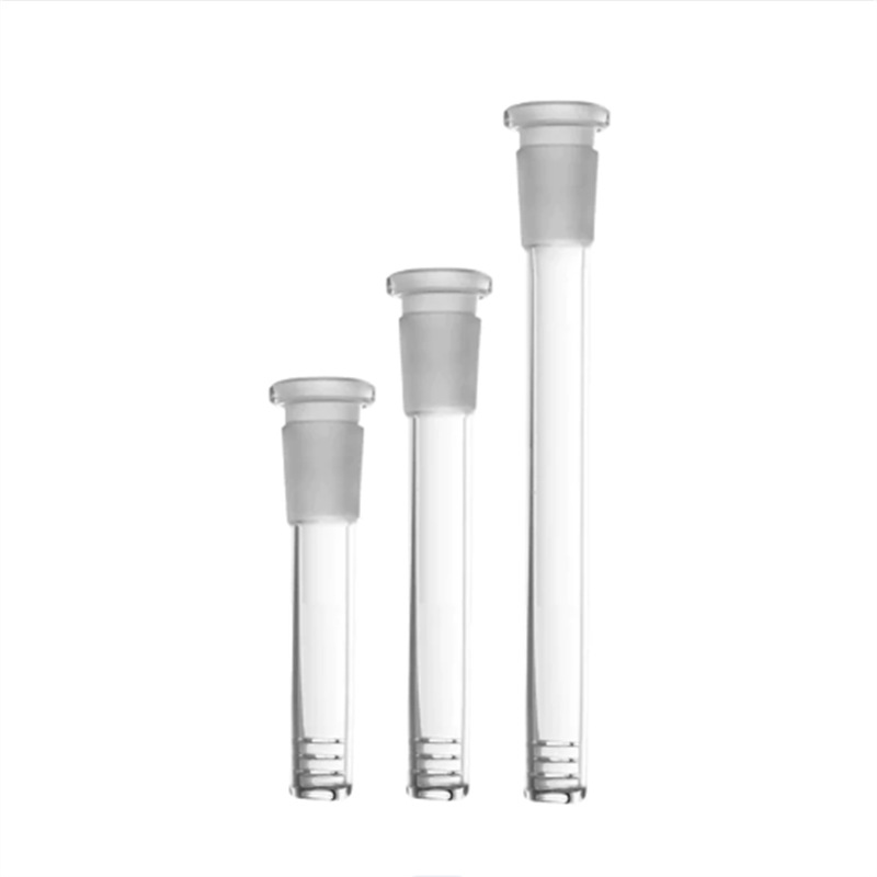 

Hookahs Glass Downstem Diffuser For Bong With 6 Cuts Flush Top 14mm 18mm Female Reducer Adapter Lo Pro Diffused Down Stem Glass Bowl Ash Catchers