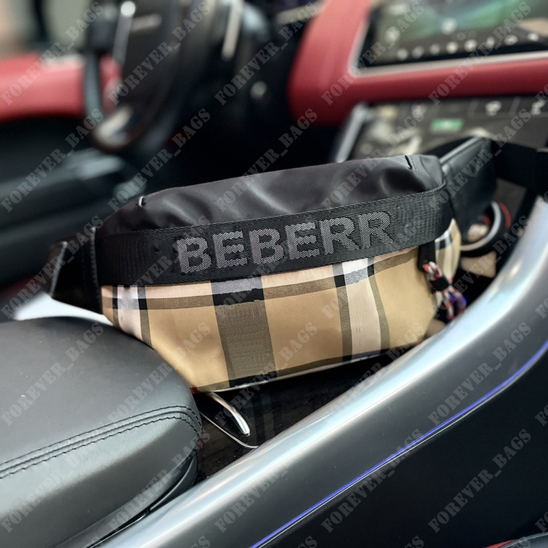 

Designer Bumbag Classic Plaid Waistpacks Fanny Pack B Letter Waist Bag Women Mens Packs Nylon Men Fannypack Womens Belt Chest Bags, Correct letters