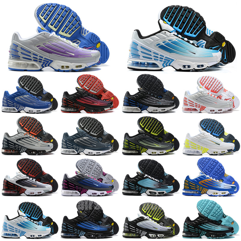

WITH BOX designer Tn Plus 3 Mens Women Running Shoes Big Size 12.5 Sneakers Tuned III Tn3 tnplus Green Aqua Black White Guava Ice University Blue Sports Trainers 40-46, Color 26
