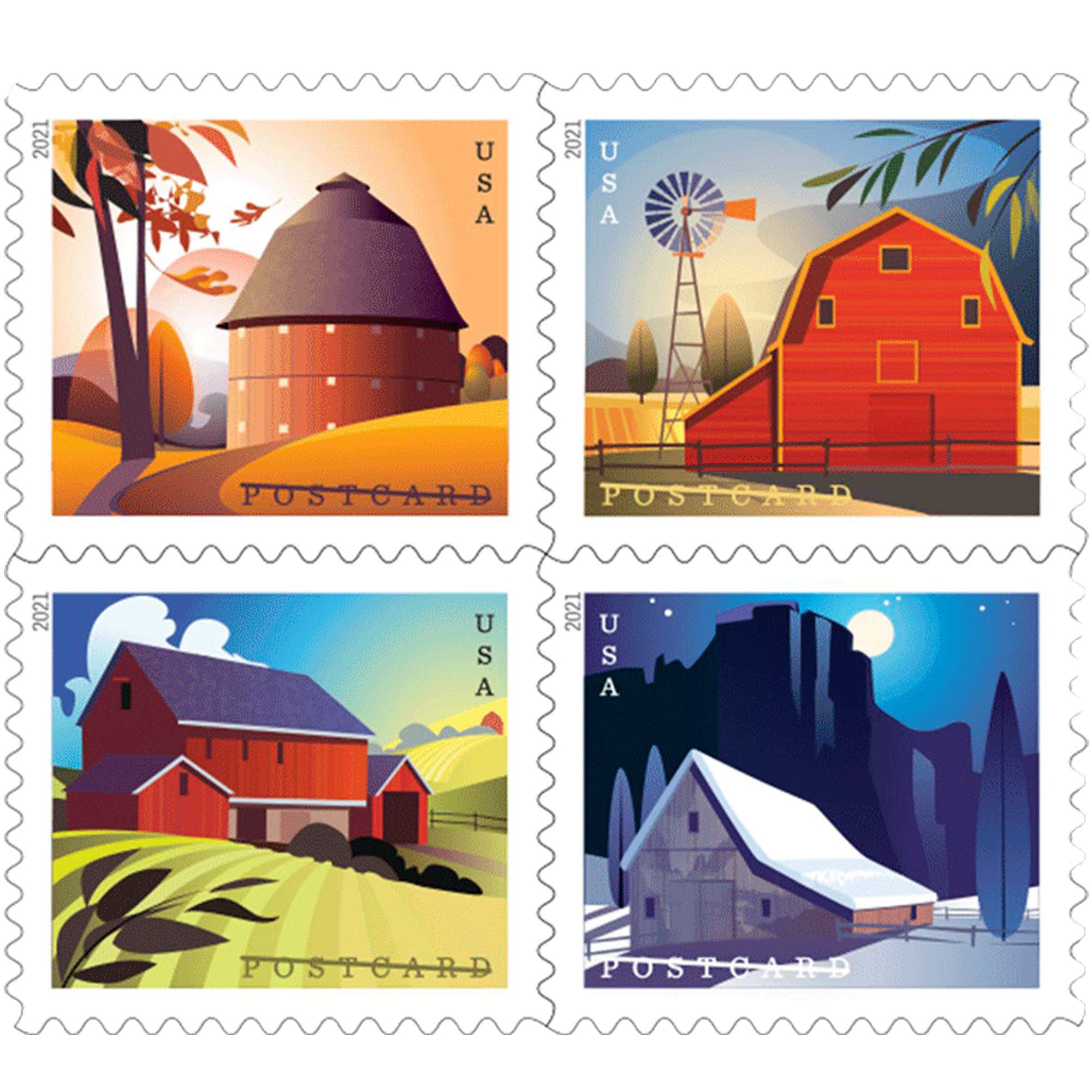 

Stamps Barn Postcard Postage Us Postal American History Wedding Celebration Anniversary Roll Of 100 Drop Delivery Amjma, As details
