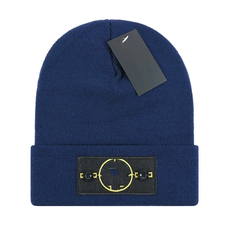 Pierres élégantes bonnet crâne casquette concepteur lettre Jacquard bonnet île hommes femmes chaud laine chapeau unisexe casquettes de Ski A2