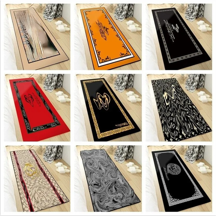 

Fashion Designer Carpets Bedroom Bed Rug Hallway Mats Door Mat Absorbent Kitchen Bathroom Anti-slip Rugs Cloakroom Decor Luxury Gift, Aspic