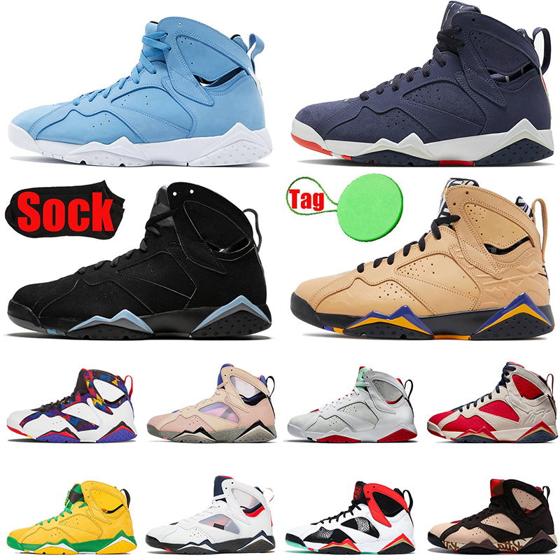 

High Og Citrus Basketball Shoes 7 Jumpman 7s Trophy Room New Sheriff in Town Quai 54 PSGs Jorden 7s Men Women Flint Afrobeats 4 Men Women Sneakers with socks, A30 36-47