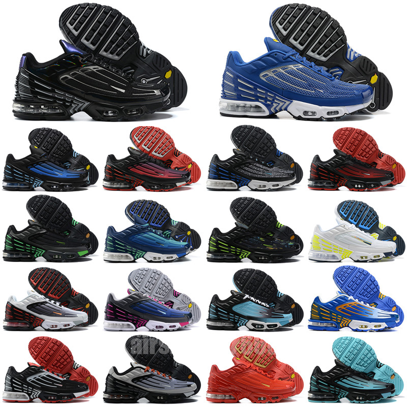 

WITH BOX designer 2023 Mens Running Shoes TN Plus 3 Tuned TN 3 Mesh Triple White OG Black Unity Obsidian Tnplus Tns trainers Ghost Green Laser Blue Tn 3 Sneakers 40-46, Color 20