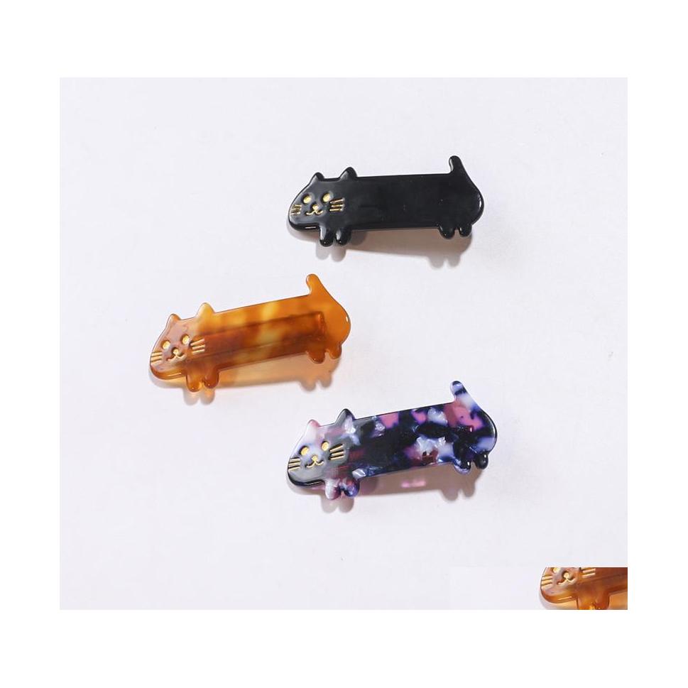 

Hair Clips Barrettes 8 Colors Pin Claw Cute And Stupid Hairgrip Short Legs Little Cat Duckbill Hairclip Lovely Student Soft Sister Dhps4