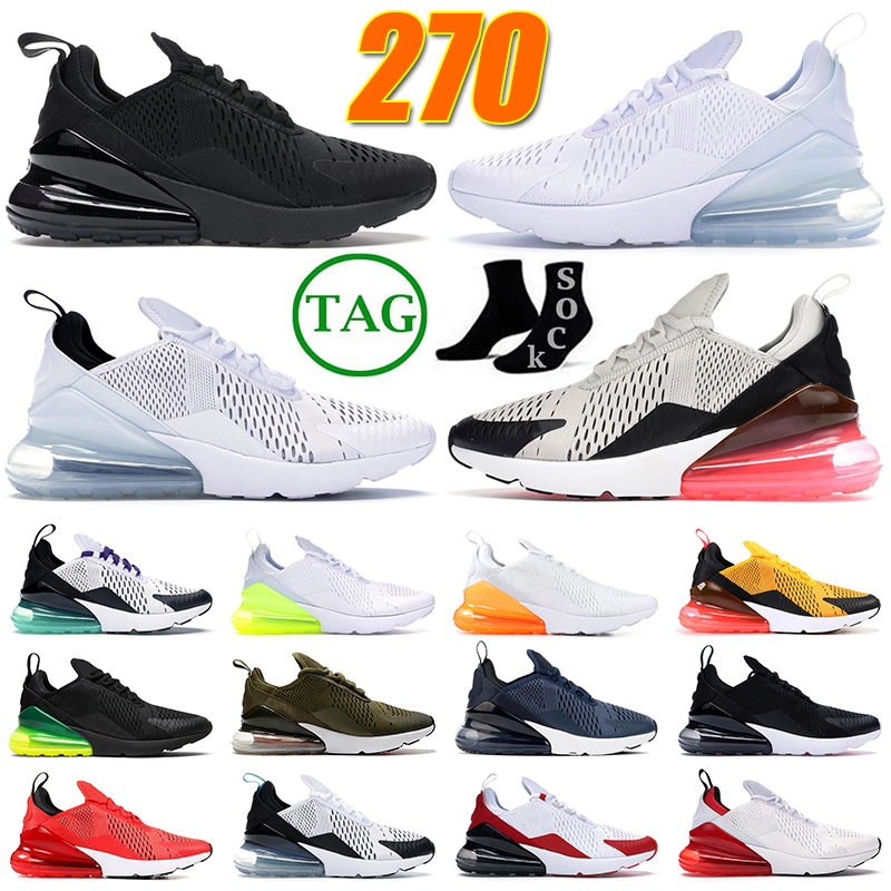 

Sports 270 Running Shoes Triple Black White University Red Barely Rose New Quality Platinum Volt 27C 270s Men Women Tennis Trainers Sneakers des chaussure size 36-45, A43 tiger 40-45