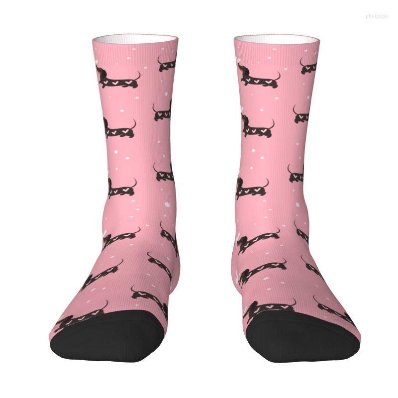 

Men's Socks Sausage Dog Dress Men Women Warm Fashion Novelty Dachshund Crew, 10