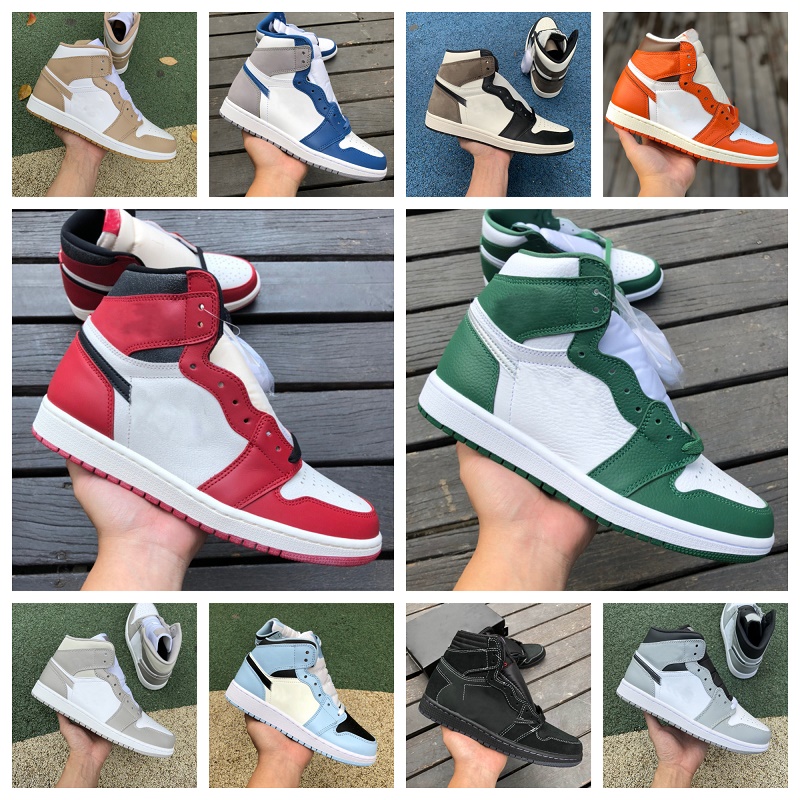 

Chicago Lost Found 1 1s High Basketball Shoes Retro Men Women Patent Bred Starfish True Blue UNC Light Smoke Grey Hyper Royal Bio Hack TWIST Designer Sports Sneakers, Bubble package bag