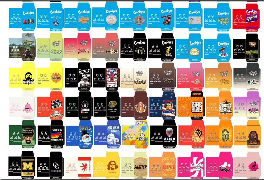 

Shatter envelope shatter case Berries Bag 100 candy envelopes