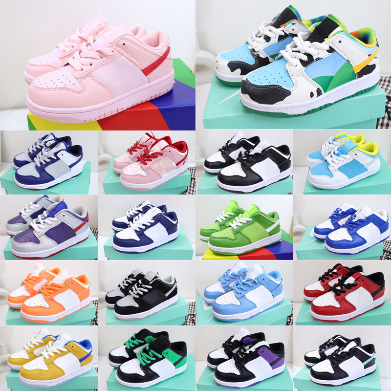 

kids shoes sb dunks low sneakers designer Chunky dunke youth baby toddler trainers retro black pink kid infants shoe White Children boys girls dunky Sneak s69P#