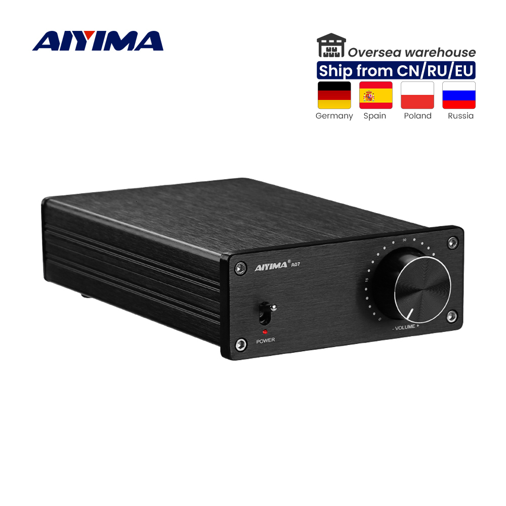 

Amplifiers AIYIMA A07 TPA3255 Power Amplifier 300Wx2 Class D Stereo 2.0 Digital Audio Amp HiFi Sound Amplifiers Home Speaker Amplificador 230113