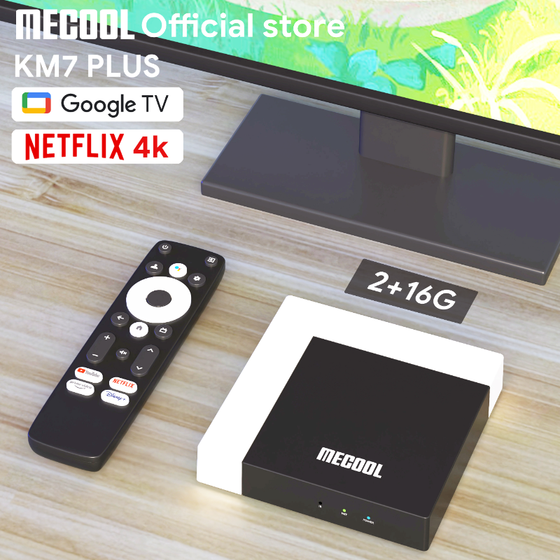 

Global Android TV Box KM7 Plus Android 11 Netflix 4k Google TV 2GB DDR4 16GB ROM 100M LAN Internet S905Y4 Home Media Player