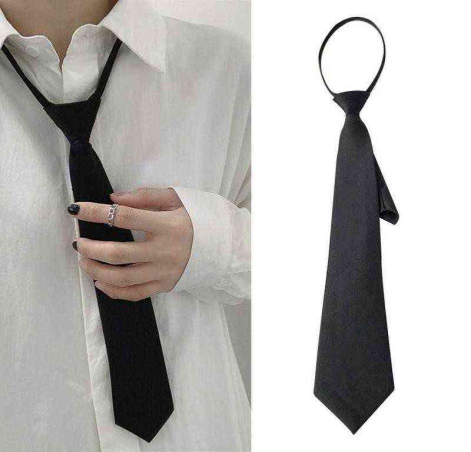 

Unisex Ties Retro Silky Narrow Neck Tie Slim Smooth Women039s Bow Tie Korean Style Simple Elegant Allmatch Trendy Tie 2022 New7006795