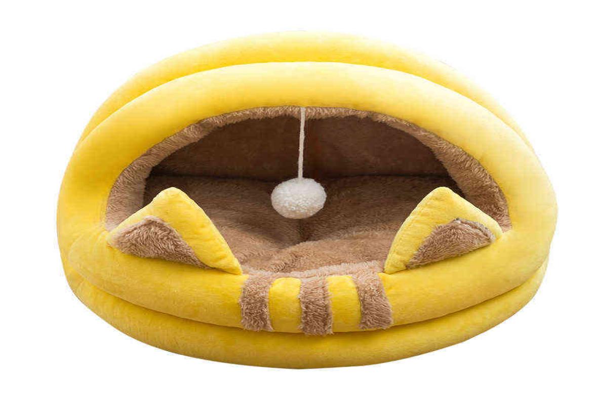 

Dog Houses Kennels Accessories Cat Cave Winter Warm Lovely Ear Shape Soft Puppy Small Dog Bed Kennel Comfortable Cozy Kitten Loung7210011
