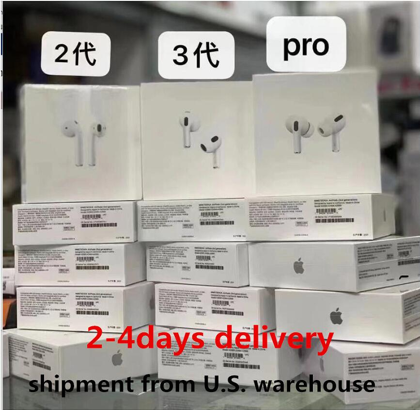 

AP5 Top quality New Apple Airpods 3 AirPods Pro Air Pod gen 1 2 3 Wirless Earphones ANC GPS Wireless Charging Bluetooth Headphones In-Ear, White