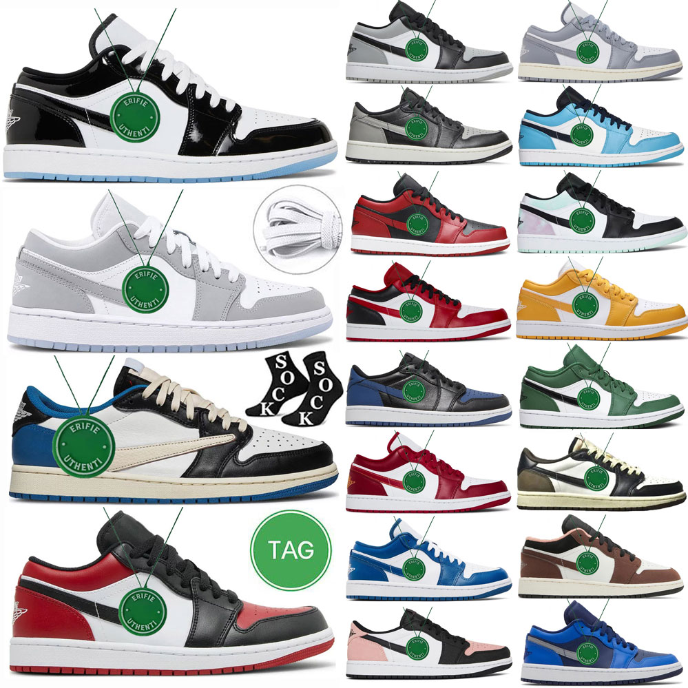 

1 low travis scotts shoes mens womens jumpman 1s reverse mocha sail size 13 shoes black phantom wolf grey bred shadow toe bulls triple white camo trainers sneakers, Color # 7