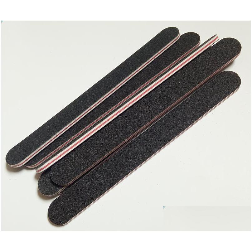 

Nail Files Wholesale 5Pcs/Set Black Sandpaper With Red Heart File 180/240 Professional Art Grit For Manicure Natural Nails Drop Deli Dhh7L