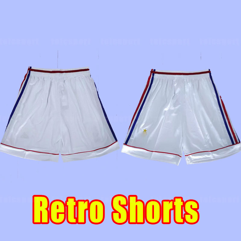 

RETRO ZIDANE HENRY soccer Shorts Frence Vintage Football pants maillot equipe de MBAPPE Trezeguet 1998 98 short sleeve ANELKA GIVASH