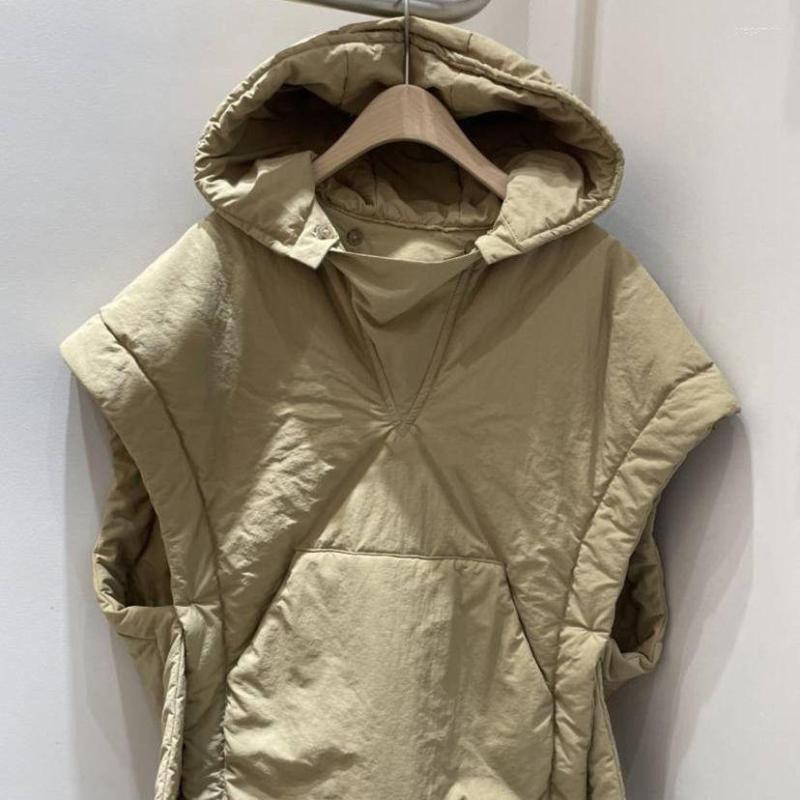 

Women' Vests 2023 Standing Collar Women' Vest Short Loose Warm Casual Down Cotton Padded Waistcoat Coat Sleeveless Winter Jacket, Khaki