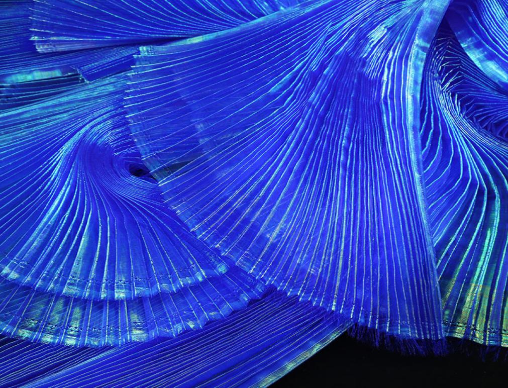

Fabric and Sewing Accordion Soft Pleated Mesh By The Meter Stage Background s Design Shape DIY Fashion Sew Dress Designer s 2210279123655