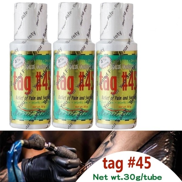 

Beauty Items Tag 45 Tattoo Painless Cream During Microblading Permanent Piercing Makeup Pain Reliever Eyebrow Lips Body Skin