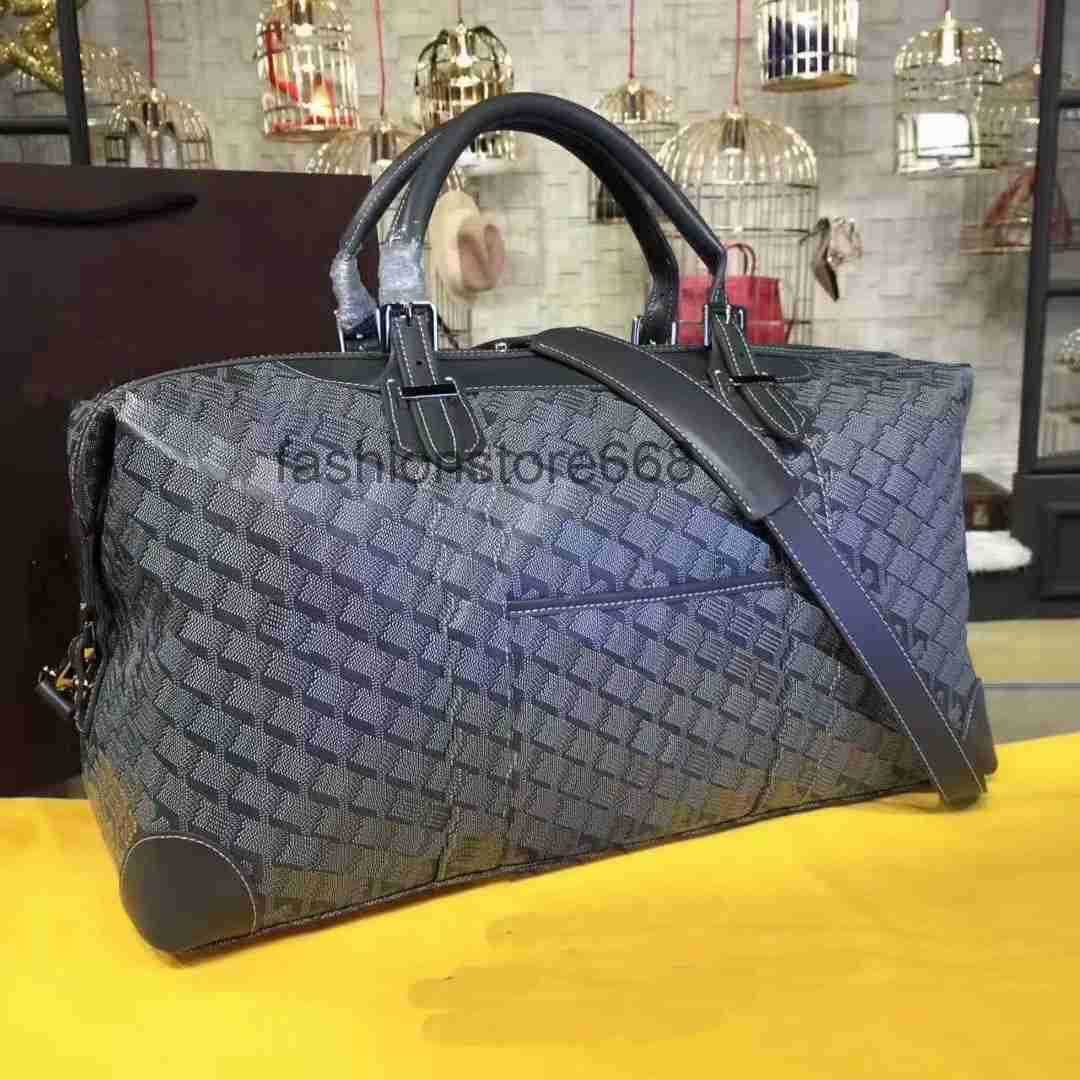 

Duffel Bags Women's bag men's Highest quality goya Fashion duffel Handbags Luxurys Designers with shoulder straps B2 48*23*26CM, The black/brown