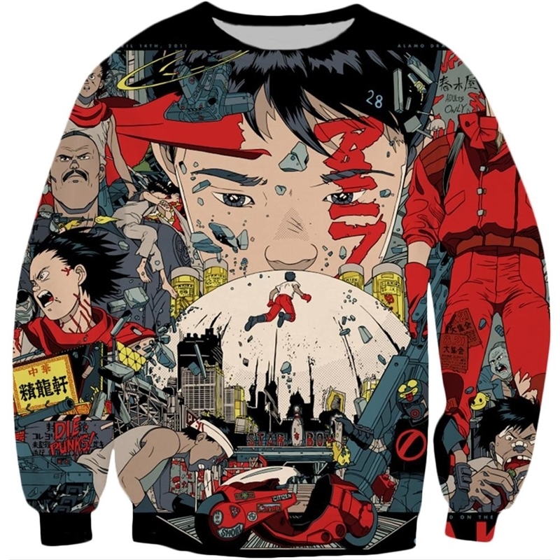 

Mens Hoodies Sweatshirts Akira Kaneda Neo Tokyo Anime Printed Crewneck Sweatshirt autumn Harajuku Fashion Men Long Sleeve Pullover Casual hoodie 230113, Vest