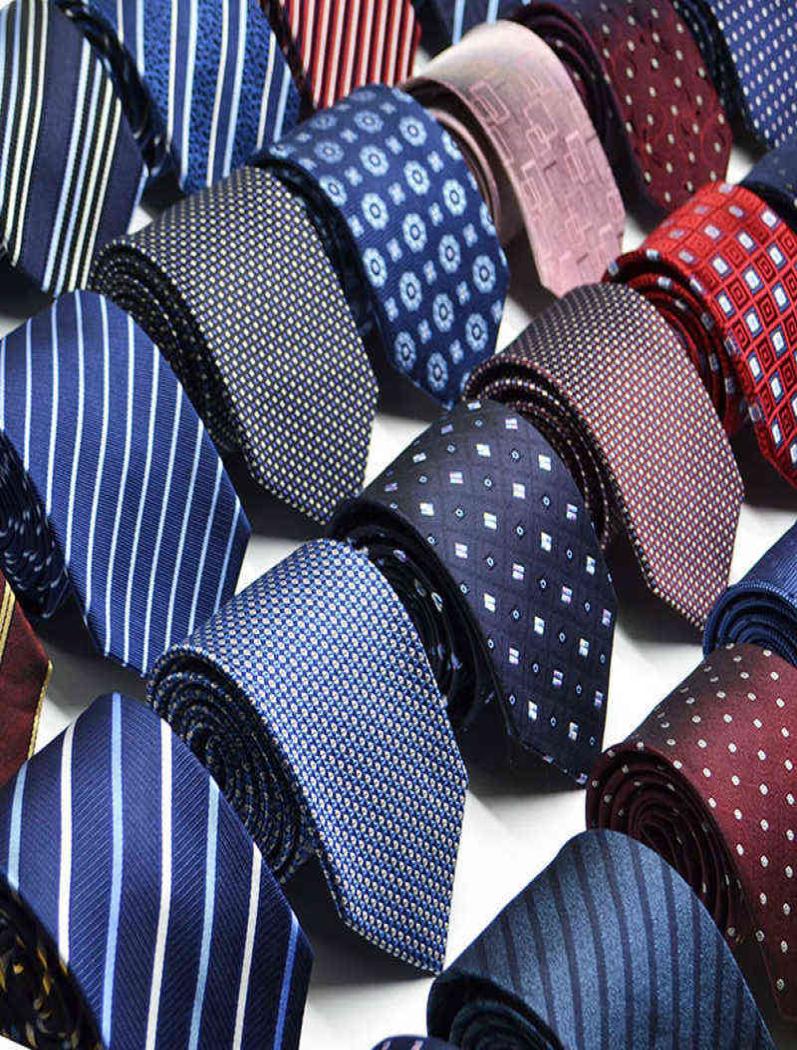 

Fashion Men039s Colourful Tie Silk Formal Ties Necktie Narrow Slim Skinny Cravate 75cm Neckties Y2203298854220