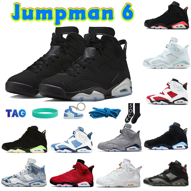 

Jumpman 6 Basketball Shoes 6s high OG Chrome Carmine electric green cactus midnight navy UNC DMP Georgetown Infrared Washed Denim black cat men women Sneakers, 14-toro bravo