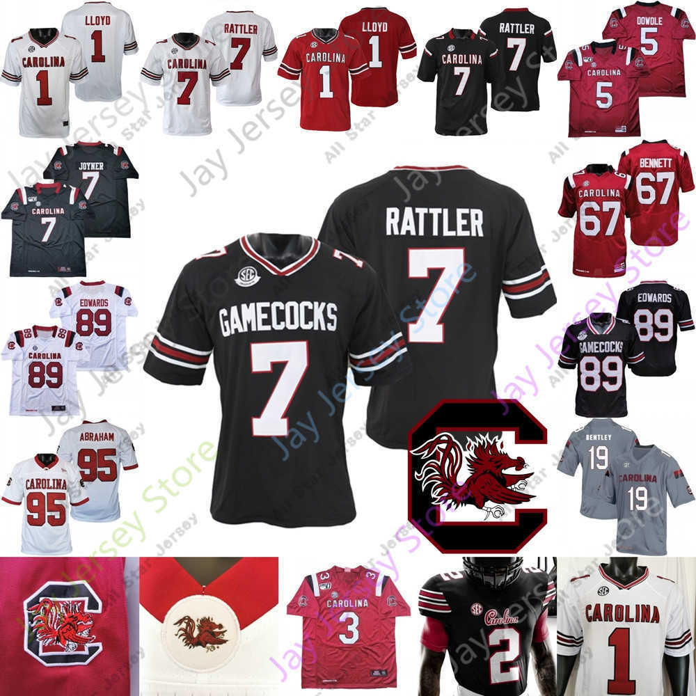 

American College Football Wear South Carolina Gamecock Football Jersey NCAA College Spencer Rattler Jalen Brooks Marcellas Dial Antwane Wells Jr. Lloyd Bell Clown, Red iii