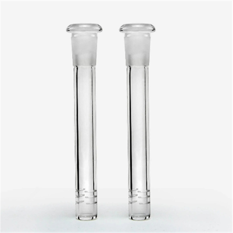 

Hookahs Glass Downstem Diffusers With 6 Cuts Flush Top 14mm 18 mm Female Glass Reducer Adapter Lo Pro Diffused Down Stem For Bong Water Pipes