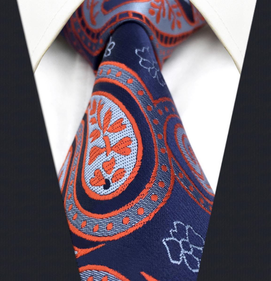 

C29 Gray Blue Red Paisley Mens Necktie Tie Silk Jacquard Woven Fashion Wedding Classic extra long size Ties for male5669153