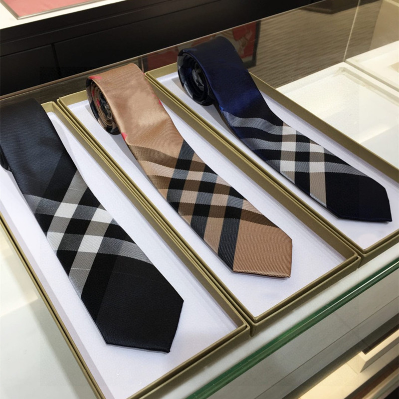 With BOX 2024 Men Necktie Designer Mens Ties Fashion Neck Tie Letter Printed Luxurys Designers Business Cravate Neckwear Corbata Cravattino-image-838102878