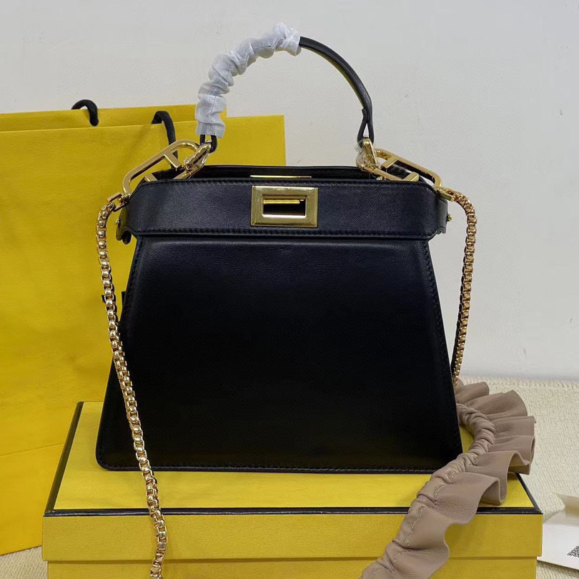 

7A Luxury Designer Bags Leather Peekaboo Mini Handbags Fashion Classic Womens Crossbody Tote, Orange