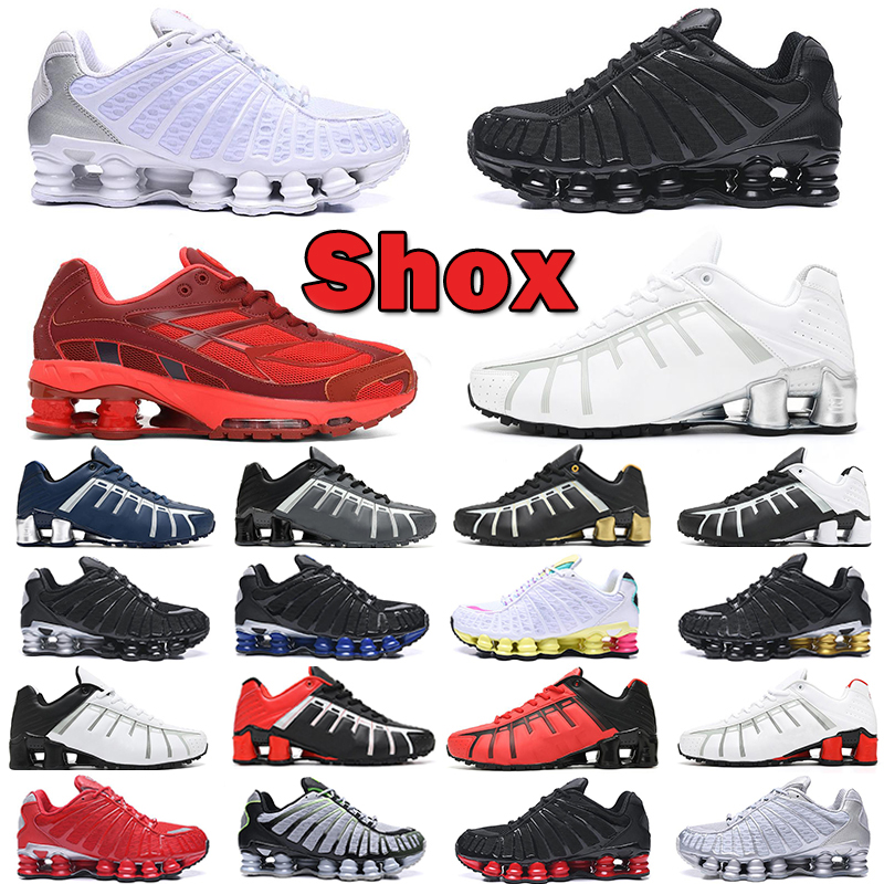 

Shox TL R4 Running Shoes men women Ride 2 NZ Leven Triple Black White Metallic Pure Platinum Dark Blue Volt Skepta Grey Blue mens trainers sports sneakers outdoor, 24