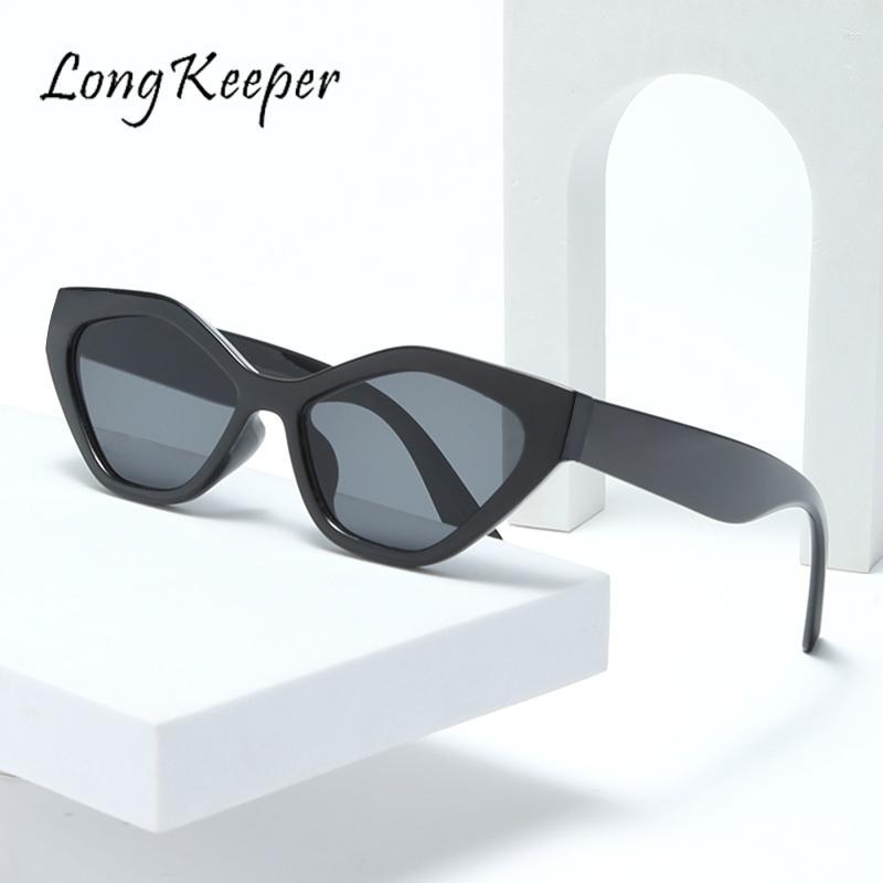 

Sunglasses LongKeeper Cat Eye Women Brand Designer Vintage Sun Glasses Female Ladies Sunglass Feminino Eyewear