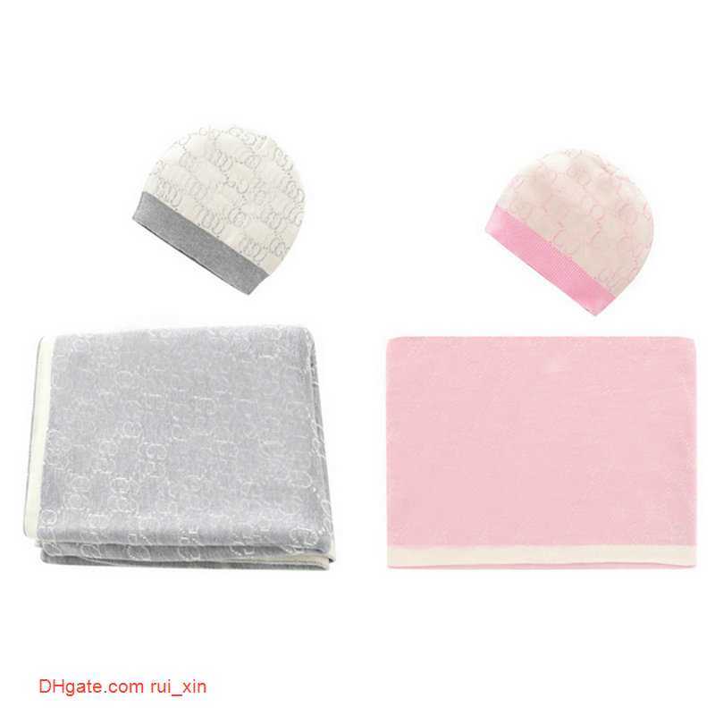 

Cotton Blankets Baby hat boy girl children Luxury knitted jacquard kids designer car air conditioner blanket mattress carriage hug quilt, Pink no hat