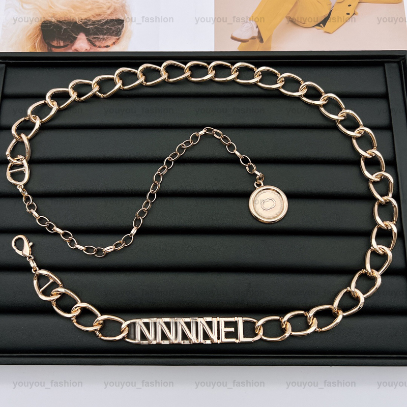 

Women Gold Chains Belts Letter Designers Chain Belt C Silver Link Luxury Waist Metal Alloy Mens Accessories P Waistband Girdle Suit Cintura, As pics