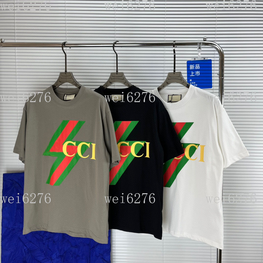 Men's and women's T-shirt splicing printing short sleeve early spring double strand fine cotton fabric digital printing process a1031