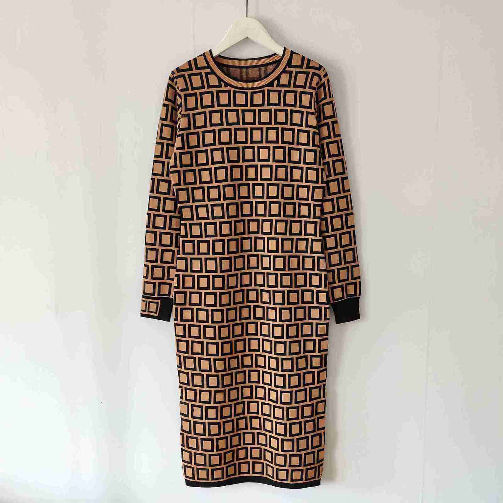 

Casual Dresses Women Classic Knit Dress Fashion Letter Pattern Summer Short Sleeve High Quality Womens Clothing HGTH, Cardigan