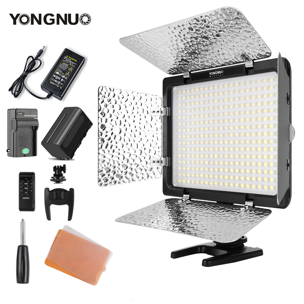 

Selfie Lights Yongnuo YN300 III YN300III 3200k 5500K CRI95 Camera P o LED Video Light Optional with AC Power Adapter NP770 Battery KIT 230113