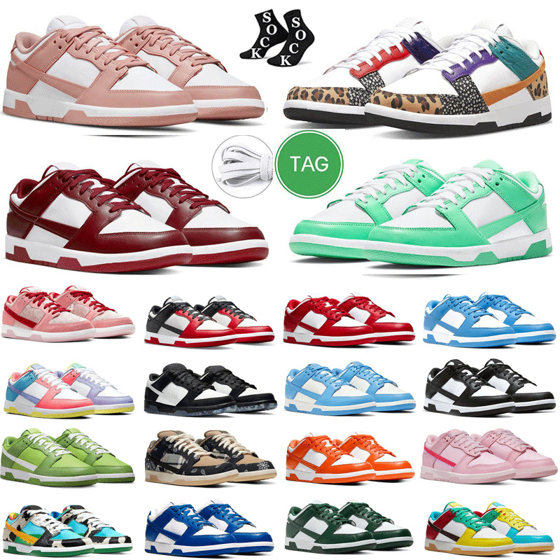 

2023 shoes for men women flat sneakers low Panda White Black Grey Fog UNC Syracuse Green Glow Chlorophyll Triple Pink StrangeLove GAI mens, Color#23