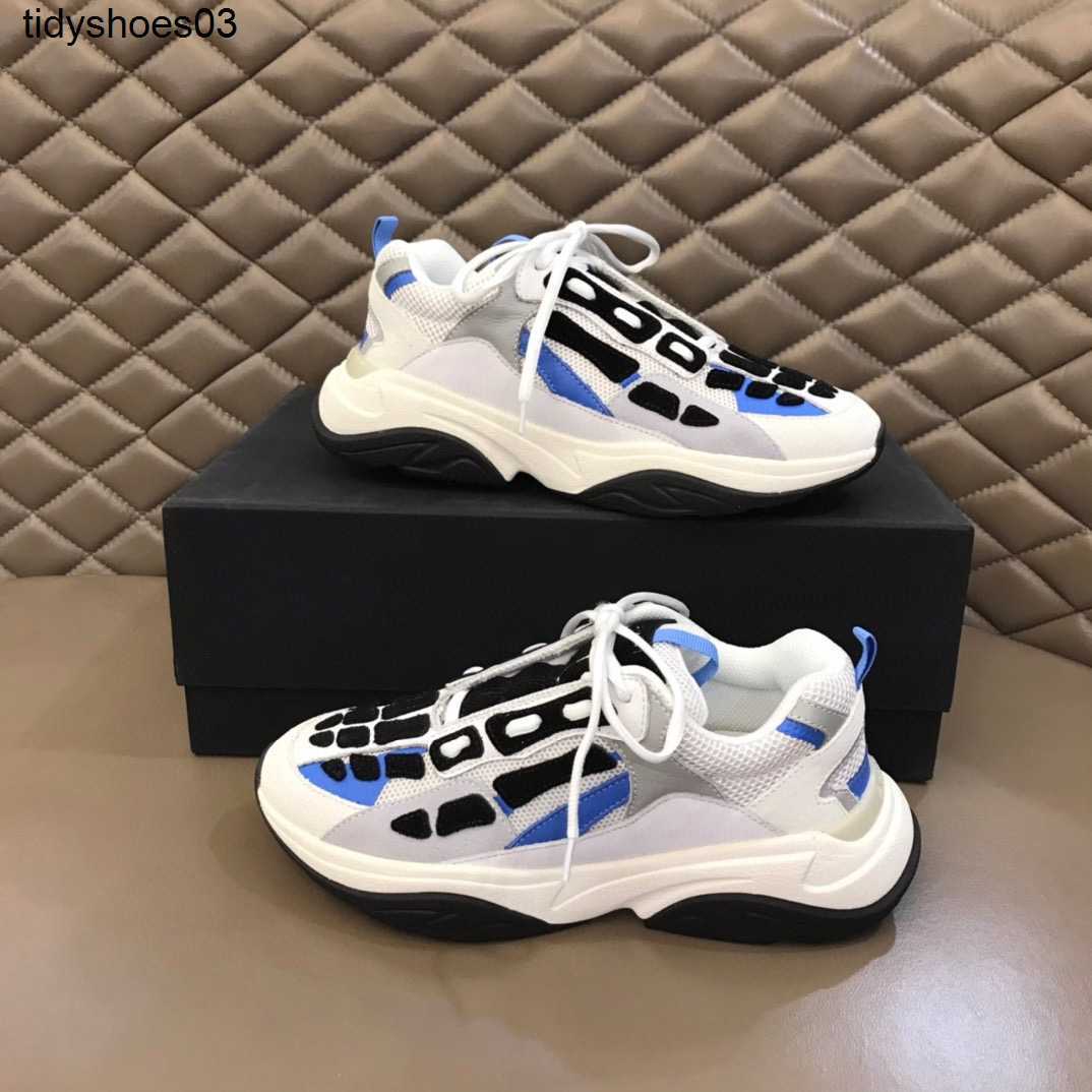 

2022 imiri shoes Skelet Bones Casual Shoe 21FW RUNWAY SKEL TOP Low High- Men Women US11 Basketball running Black White Leather Lace Up l66, 11