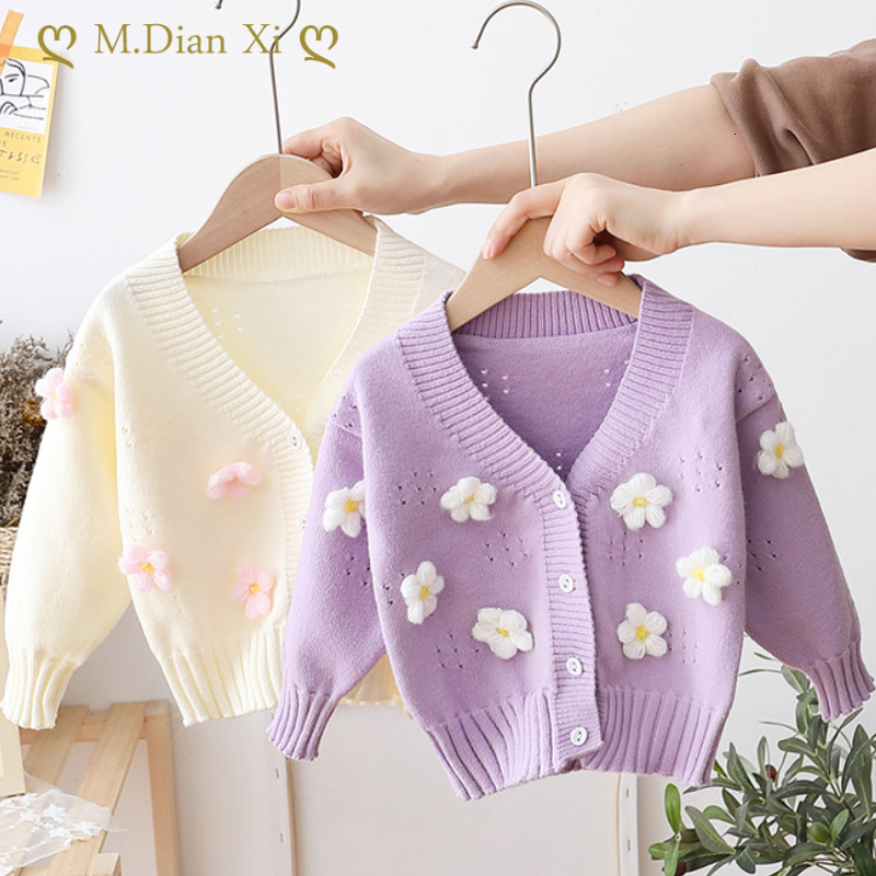 

Cardigan Fashion Baby Girl Winter Clothes Flower for Knitted Sweater Soft Autumn Children Outerwear 230113, Coat-rabbit-pink-