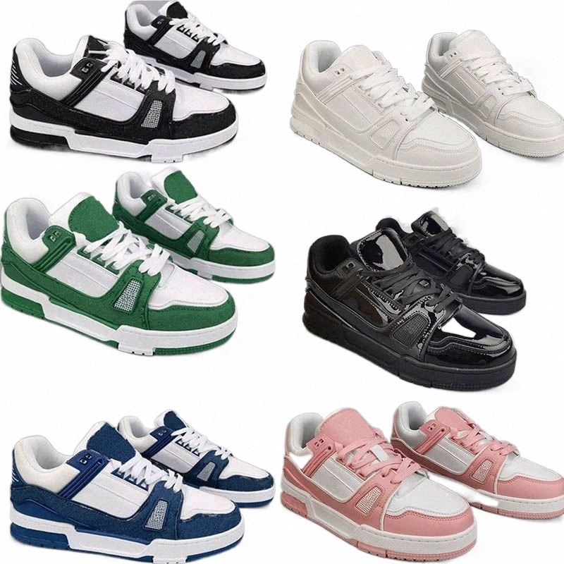 

2022 Designer Sneaker Virgil Trainer Casual Shoes Calfskin Leather Abloh White Green Red Blue Letter Overlays Platform Low Sneakers Size 36-45 M1iV#, 12