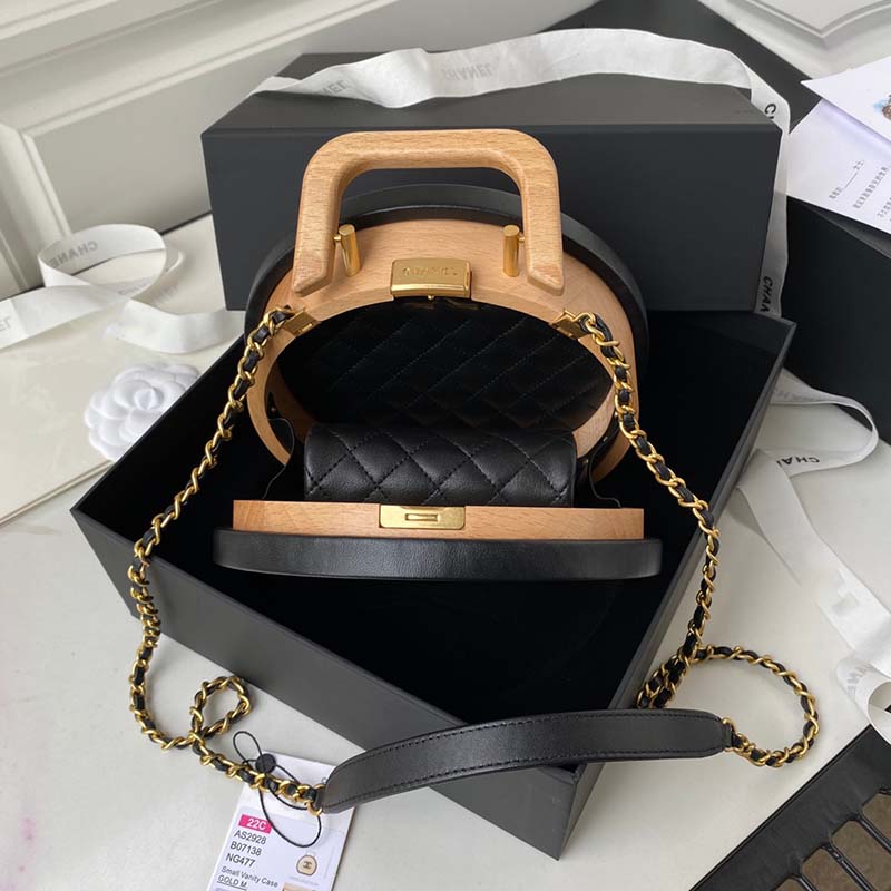 

bag box Luxury Wooden with Letter Women Chain Crossbody Bags Designers Plain handbag Classic leather Large capacity Small fragrant wind Stylish and versatile, Brown2